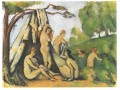Badegäste vor einem tendieren Paul Cezanne